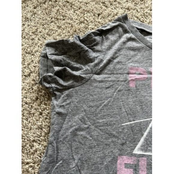 Pink Floyd Womens Gray Graphic Print The Dark Side of the Moon Band Tee Size XL - Picture 3 of 11